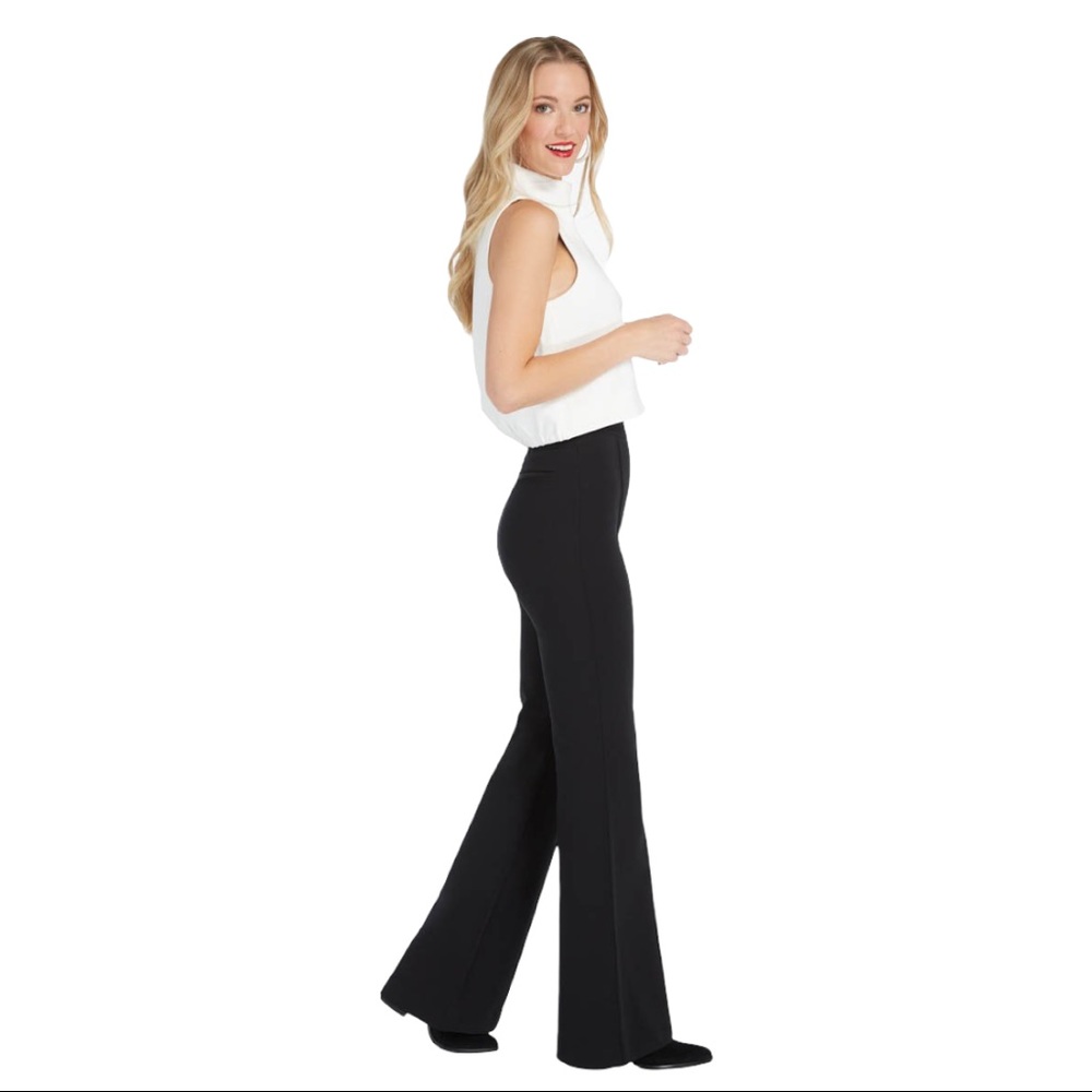 SPANX High Rise Flare Black Business Pants 1X Tall